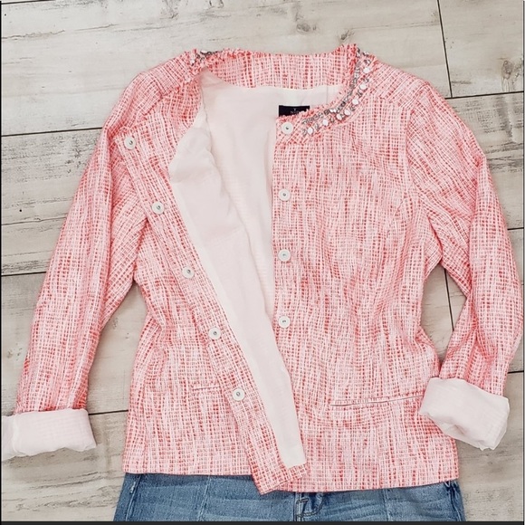 NYDJ Jackets & Blazers - NYDJ Tweed Rhinestone Jackets NWT